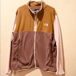 North face fleece full zip jacket